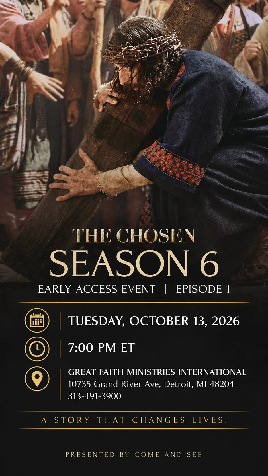 The Chosen Season 6 Episode 1 Early Access Event at Great Faith Ministries International